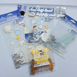 Disney Fairytale Wedding 3-Dimensional Stickers - Disney NWT! (Lot 2)